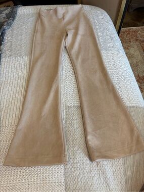 Forever 21 Black Waistband with Camel Suede-Look Pants